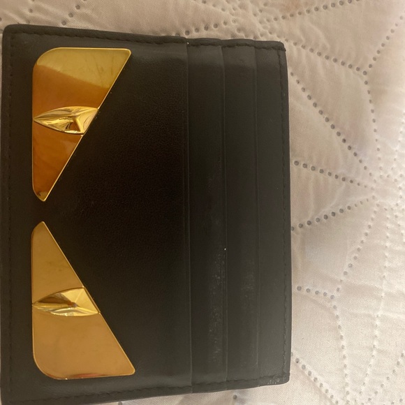 Fendi Black Leather Card Holder - Picture 3 of 4